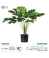 GloboStar® Artificial Garden MONSTERA PLANT 20000 - Τεχνητό Διακοσμητικό Φυτό Μονστέρα Υ50cm